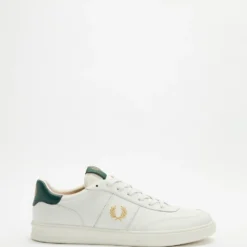 Hot Sale 🎁 Fred Perry B400 Leather - Men's Porcelain & Metallic Gold 🎉