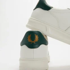 Hot Sale 🎁 Fred Perry B400 Leather - Men's Porcelain & Metallic Gold 🎉 -Mens Shoes Shop http3A2F2Fstatic.theiconic.com .au2Fp2Ffred perry 1033 0521841 4