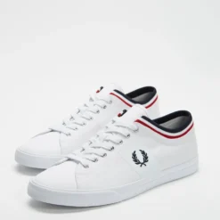 Flash Sale 🥰 Fred Perry UNDERSPIN TIPPED CUFF TWILL White Twill 🎉 -Mens Shoes Shop http3A2F2Fstatic.theiconic.com .au2Fp2Ffred perry 3758 0293421 3