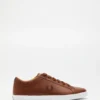 Deals ⌛ Fred Perry Baseline Leather - Men's Tan & Dark Chocolate 🥰