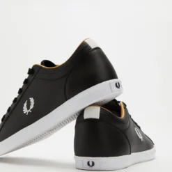 Brand new 😀 Fred Perry Baseline Leather - Men's Black & White Snow 👍 -Mens Shoes Shop http3A2F2Fstatic.theiconic.com .au2Fp2Ffred perry 3901 1262531 4