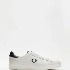 Wholesale 👍 Fred Perry Spencer Leather - Unisex Porcelain & Navy 😉