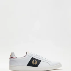 Cheap 🛒 Fred Perry B721 Leather White & Metallic Gold 🔥
