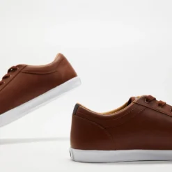 Deals ⌛ Fred Perry Baseline Leather - Men's Tan & Dark Chocolate 🥰 -Mens Shoes Shop http3A2F2Fstatic.theiconic.com .au2Fp2Ffred perry 3970 2262531 4