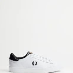 Budget ✔️ Fred Perry Spencer Leather - Unisex White & Navy 👍