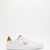 Best deal ⌛ Fred Perry B721 Leather White & Dark Caramel ⭐