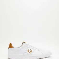 Best deal ⌛ Fred Perry B721 Leather White & Dark Caramel ⭐