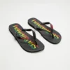 Promo 🤩 Havaianas Top Logomania Print Thongs - Men's Black, Black & Ruby Red 🎉