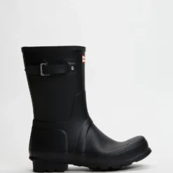 Deals 🎁 Hunter Original Short Wellington Boots - Men's Black ✔️