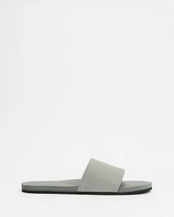 Flash Sale ⌛ Indosole ESSENTLS Slides - Men's Granite ⭐