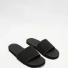 Brand new ❤️ Indosole ESSENTLS Slides - Men's Black & White Stitch 🧨
