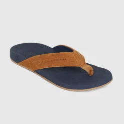 New ❤️ Kustom Cruiser Leather Thong NAVY TAN ✨