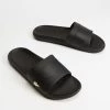 Discount ❤️ Lacoste Croco Slides Black ✨