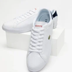 Flash Sale 🌟 Lacoste Powercourt - Men's White, Navy & Red 💯 -Mens Shoes Shop http3A2F2Fstatic.theiconic.com .au2Fp2Flacoste 6163 1207221 4