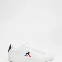 Discount ⭐ Le Coq Sportif Courset - Men's Optical White & Blue 🔔