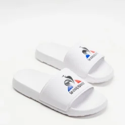 Promo 👍 Le Coq Sportif August Slides - Unisex White ✨