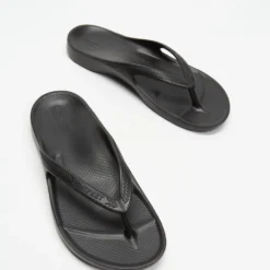 Best Pirce ⭐ Lightfeet Revive Arch Support 😉 Thongs Black ❤️