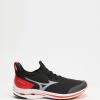 Discount 🔥 Mizuno Wave Rider Neo - Men's Black, White & Ignition Red 🎁