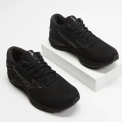New ✨ Mizuno Wave Rider 25 - Men's Black & Grey ⌛ -Mens Shoes Shop http3A2F2Fstatic.theiconic.com .au2Fp2Fmizuno 8549 3754231 4