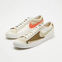 Wholesale 🎁 Nike Blazer Low '77 - Men's Sail, Rattan Brown & Kelp Orange 🔔