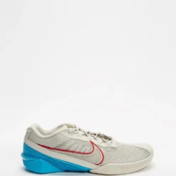 Discount 🥰 Nike React Metcon Turbo - Men's Light Bone, University Red & Light Blue Fury 💯