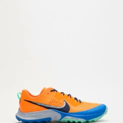 Hot Sale 🔥 Nike Air Zoom Terra Kiger 7 - Men's Total Orange, Obsidian, Signal Blue, Wolf Grey & Green 🎉