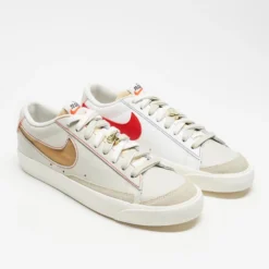 Brand new 👏 Nike Blazer Low '77 Premium - Men's Light Bone, Summit White & University Red ✔️