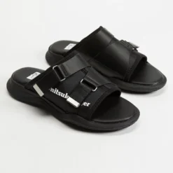 Outlet 🎉 Onitsuka Tiger Ohbori Slider - Unisex Black & White ✨