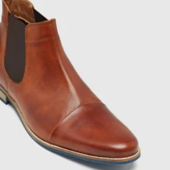 Hot Sale ✨ Oxford Jace Leather Short Chelsea Boots Tan ✨ -Mens Shoes Shop http3A2F2Fstatic.theiconic.com .au2Fp2Foxford 1192 5249631 4