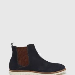 Promo ✨ Oxford Grayson Suede Chelsea Boots Navy 🛒