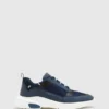 New 🔔 Oxford Kaison Mesh Mens Trainers Navy 🛒