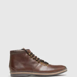 Best Pirce 🧨 Oxford Truman Hybrid Hiker Leather Boots Brown 👍