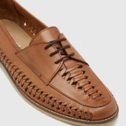 Hot Sale ❤️ Oxford Kai Woven Leather Derby 👍 Shoe Tan 👍 -Mens Shoes Shop http3A2F2Fstatic.theiconic.com .au2Fp2Foxford 8609 4218711 4