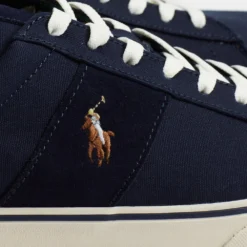 Best Sale ❤️ Polo Ralph Lauren Sayer Recycled Canvas Sneakers - Unisex Hunter Navy & Andrew Tartan ⌛ -Mens Shoes Shop http3A2F2Fstatic.theiconic.com .au2Fp2Fpolo ralph lauren 5194 8138131 4