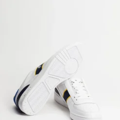 Hot Sale 🎁 Polo Ralph Lauren Court Low Top Lace Sneakers White, Navy & Royal Yellow 😍 -Mens Shoes Shop http3A2F2Fstatic.theiconic.com .au2Fp2Fpolo ralph lauren 5204 6138131 3