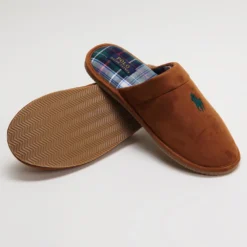 Buy 👍 Polo Ralph Lauren Klarence Slippers Snuff Microsuede, Plaid & Green 👏 -Mens Shoes Shop http3A2F2Fstatic.theiconic.com .au2Fp2Fpolo ralph lauren 7538 8428131 3