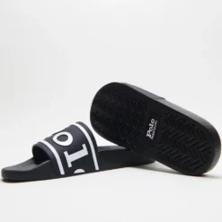 Promo ❤️ Polo Ralph Lauren Polo Slides - Unisex Black & White ⭐ -Mens Shoes Shop http3A2F2Fstatic.theiconic.com .au2Fp2Fpolo ralph lauren 8738 5238131 3