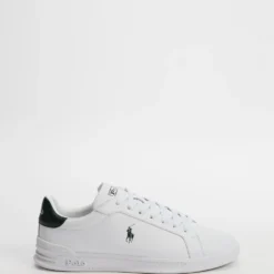 Flash Sale ❤️ Polo Ralph Lauren Heritage Court II Sneakers - Unisex White & College Green PP ✔️