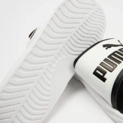 Flash Sale ⭐ Puma Royalcat Comfort Slides - Men's Puma White & Puma Black ⭐ -Mens Shoes Shop http3A2F2Fstatic.theiconic.com .au2Fp2Fpuma 0507 0410331 3