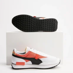 Flash Sale ✨ Puma Future Rider INTL Game Sneakers - Unisex White & Tigerlily 👍 -Mens Shoes Shop http3A2F2Fstatic.theiconic.com .au2Fp2Fpuma 1170 2905121 4