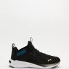 Deals 👏 Puma Softride Enzo NXT Fade Running Shoes - Men's Puma Black, Green Glare & Future Blue ⌛