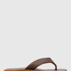 Promo 🛒 Quiksilver Mens Carver Nubuck 💯 Thongs DEMITASSE - SOLID ⌛