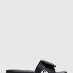 Deals ✔️ Quiksilver Mens Bright Coast Adjustable Slides BLACK/WHITE/BLACK 💯