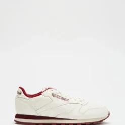 Deals 😍 Reebok Classic Leather R12 - Unisex Chalk, Classic Burgundy & Vector Red ✨