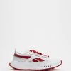Outlet 🔥 Reebok CL Legacy - Unisex Footwear White, Flash Red & Footwear White 🥰