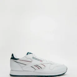 Best Sale ⌛ Reebok Classic Leather - Men's White, Midnight Pine & Punch Berry 😉