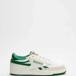 Hot Sale ❤️ Reebok Club C Revenge Vintage - Unisex Chalk, Paper White & Glen Green 🤩