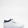 Cheap ❤️ Reebok Club C 85 - Unisex White & Navy 💯