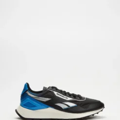 Coupon ⌛ Reebok Classic Leather Legacy AZ - Men's Core Black, Easy Blue & Silver Metallic 👏