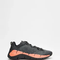 Promo ⌛ Reebok Zig Kinetica II - Men's Core Black, Dark Orchid & Orange Flare 🎉